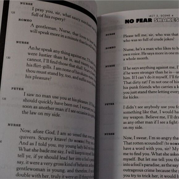 No Fear Shakespeare Romeo and Juliet by William Shakespeare and SparkNotes 2003 - Picture 6 of 9